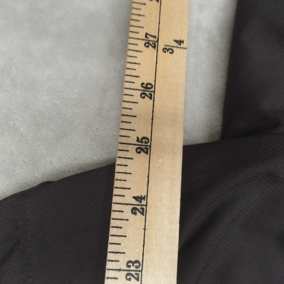 Patagonia Jacket Women Medium Blk Mountain View Windproof Fleece Lined Hood Rain - Picture 8 of 11